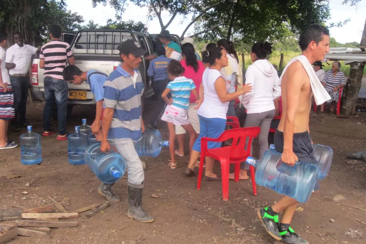 Fueron cerca de 500 familias las que se vieron afectadas por las intensas lluvias y el desbordamiento del río Cravo Sur.